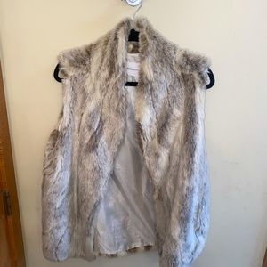 BCBG Faux fur vest